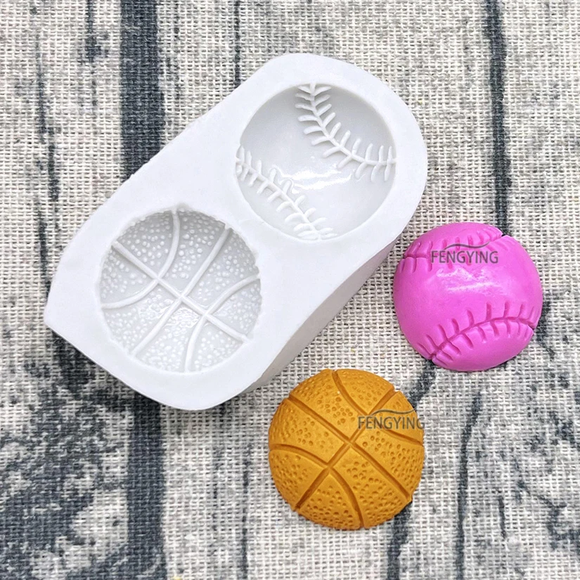 Basketball Baseball Volleyball Football Silicone Mold Sugarcraft Cupcake Baking Mold Fondant Cake Decorating Tools