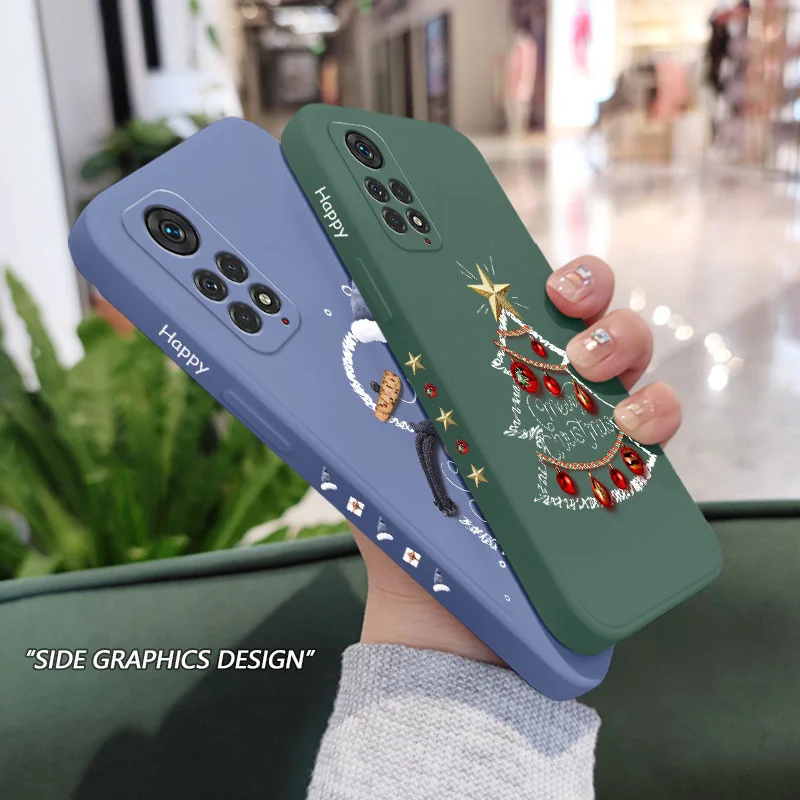 Christmas Motifs Phone Case For Xiaomi Redmi Note 13 12 12S 11 11S 10 10A 10T 10S 9T 9 8 7 Pro Plus 10C 9A 9C 9T 4G 5G Cover