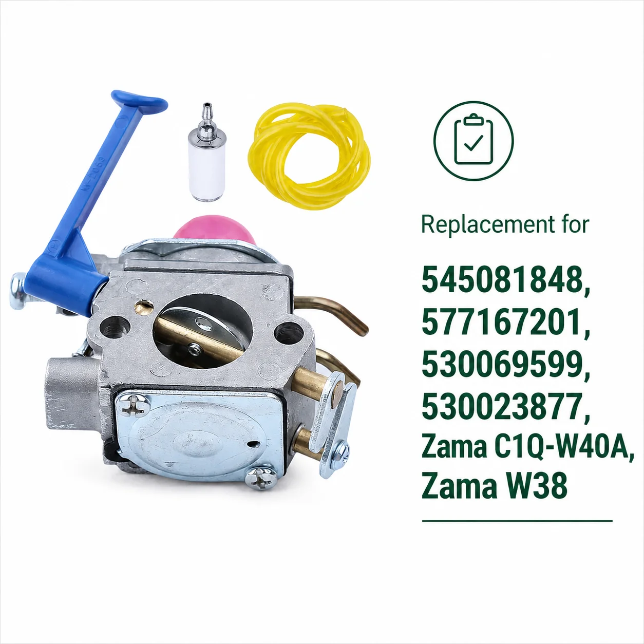 Tune Up Kit for Husqvarna 128C 128LD 128RJ For Poulan Zama C1Q-W40A W38 Replaces 530069599 530023877 Trimmer Edger Parts 125LDX