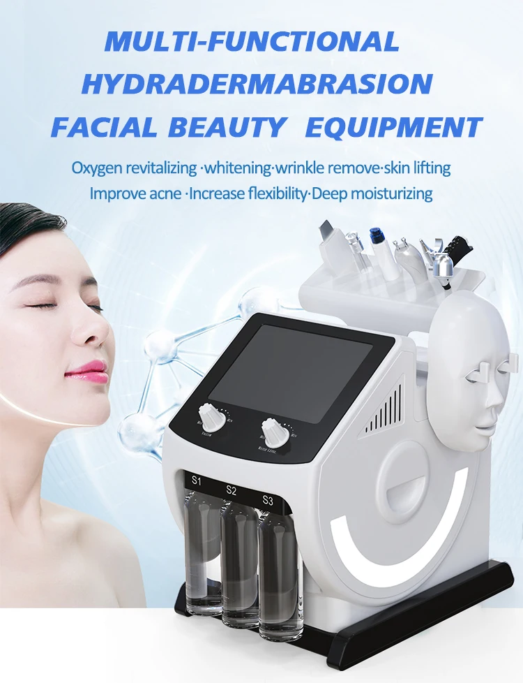 2026 Newest Skin Rejuvenation Machine Face Deep Cleansing Skincare Facial Water Dermabrasion Oxygen Bubble Jet Peel SPA