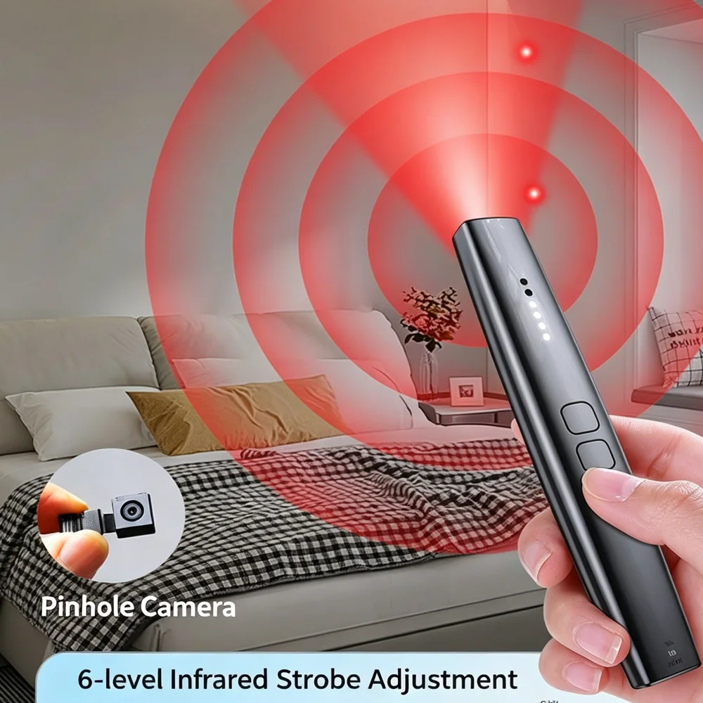 Anti-Spy Detector, Hidden Camera Finder, Bug Detector, GPS Tracker Detector, RF Signal Scanner for Hotel, Travel,Meeting  Room