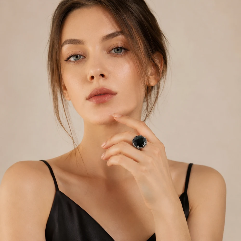 Cocktail Ring Claw,Brand New Europe Style Fine Jewerly For Women Vintage Gift In 925 Sterling Silver