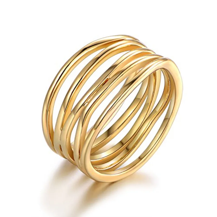 

Barzel 18K Plated Statement Ring For Women, Trendy Statement Ring, Sizes 5- - Made in Brazil