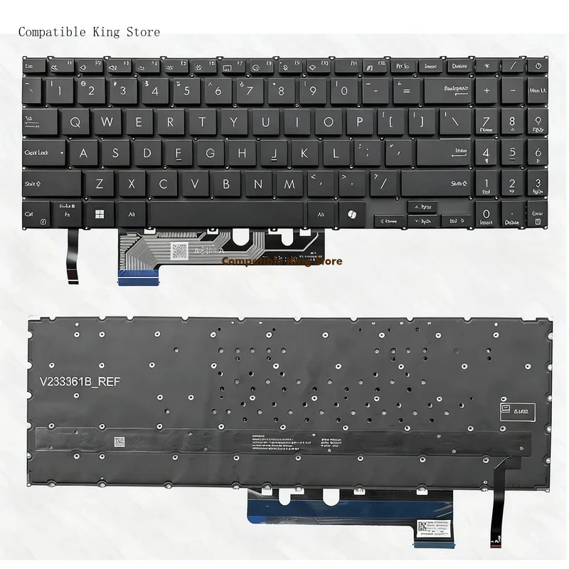 DD+US Layout for ASUS Vivobook S15 Pro15 S5507QA S5506M M5506U S5507Q S5606S Laptop Keyboard