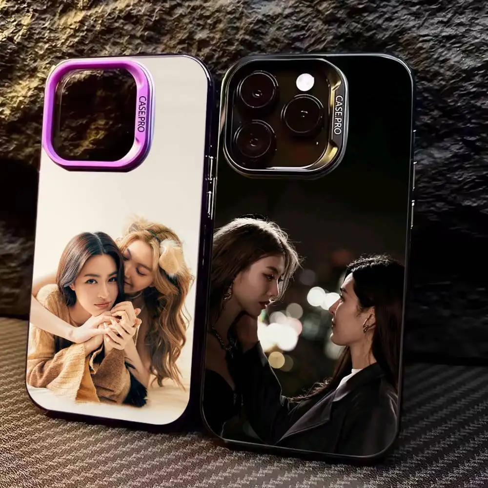 

LingOrm Only you Phone Case For iPhone17,16,15,14,13,12,11 Plus,Pro Max Colored Silver Plated Inside Cover