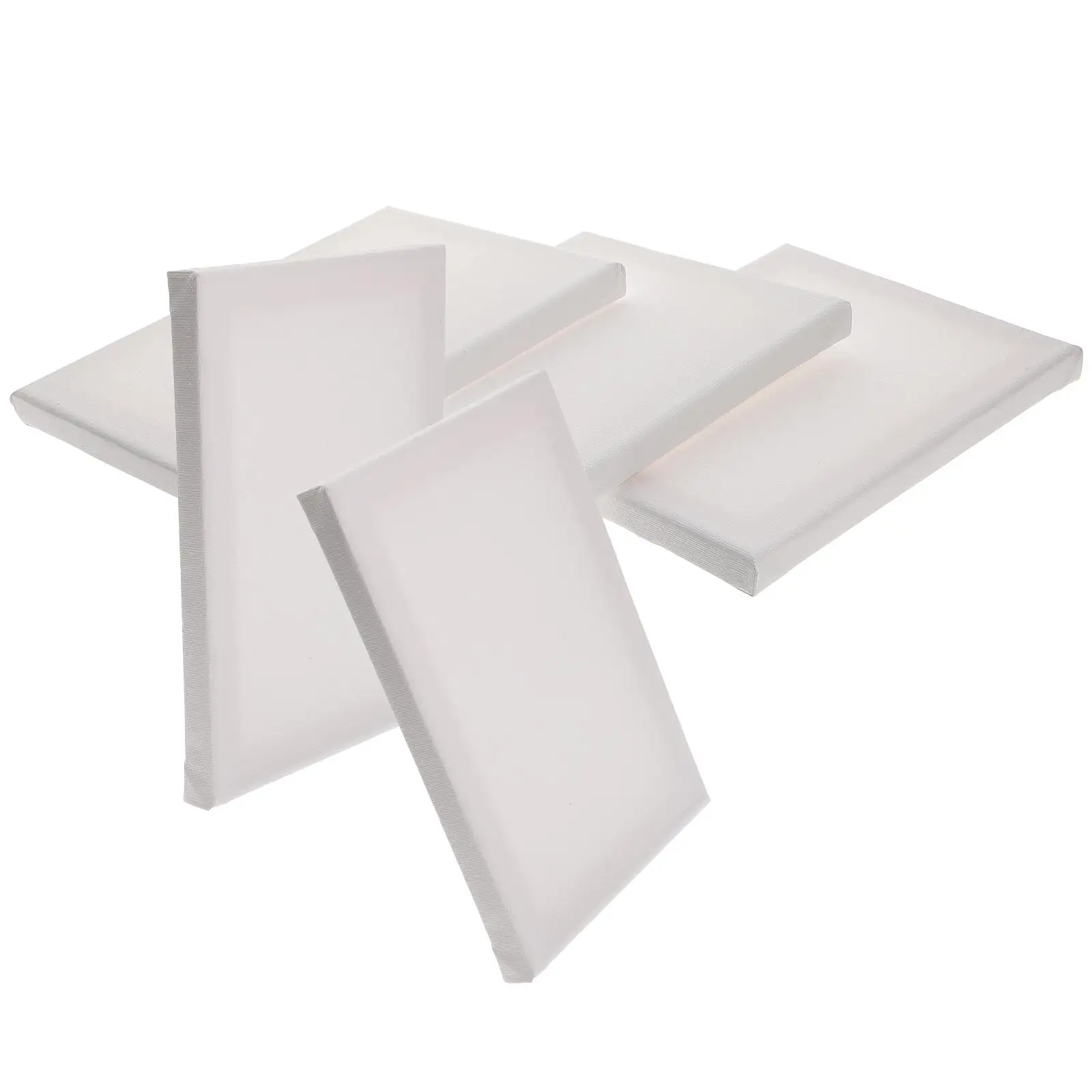 5Pcs Blank Square Painting Canvas Oil Acrylic Watercolor Stretched Canvases For Artist Canvas Set Small Thin Canvases Art