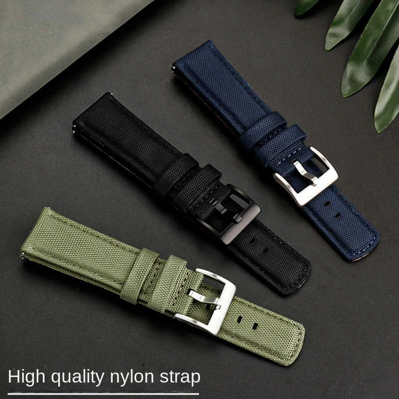 20mm 21mm 22mm Nylon Watchband For Citizen Seiko No.5 PROSPEX Seagull Timex Outdoor Sport Canvas Quick Release Watch Chain Strap