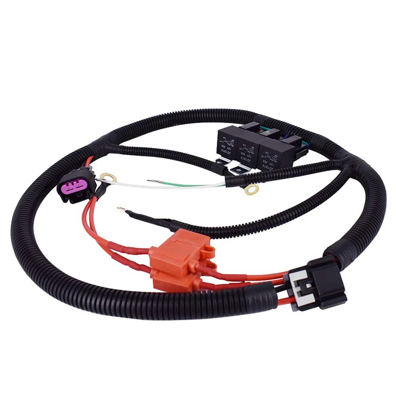 ECU Control Dual Electric Fan Upgrade Wiring Harness Kit 7L5533A226T for 1996-2006 GM Truck