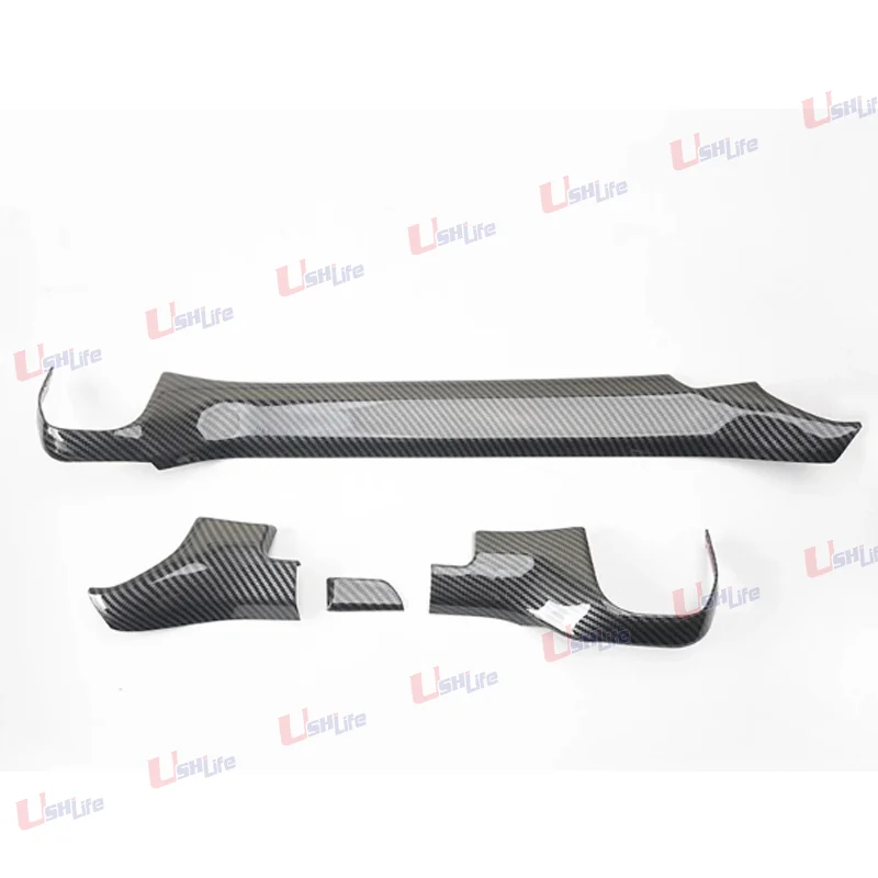 4PCS Fit For Ford Ranger T9 Wildtrak 2024 2025 2026 Carbon Fiber Auto Center Console Co-pilot Dashboard Cover Trim Car Refit Accessories