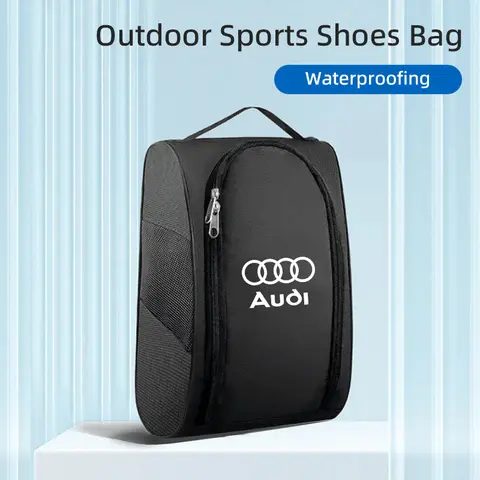자동차 로고 운동화 보관 가방 여행 나들이 신발 보관 도구 Audi a3 8v Q5 Sline S5 S6 Quattro RS3 RS4 A6 용 자동차 액세서리