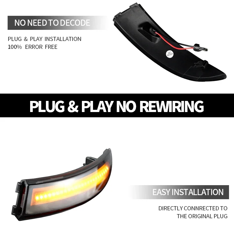 2 قطعة لا خطأ LED الجانب مرآة ديناميكية بدوره إشارة أضواء متتابعة لفورد فييستا Mk7 2008-2017 لفورد B-Max اكسسوارات السيارات #4