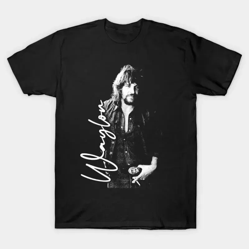 Vintage Country Waylon Jennings Good Hearted Woman Brown Eyed Handsome Man T Shirt