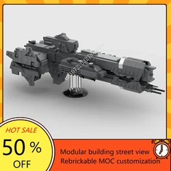 550PCS Customized MOC Space Battle UNSC Paris-class heavy Frigate Model Building Blocks Bricks DIY Assembly Toys Birthday Gifts