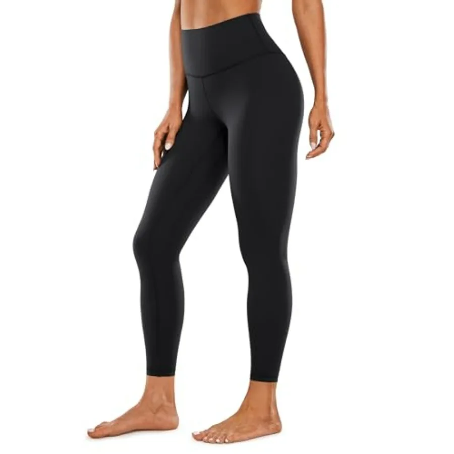 CRZ YOGA Brushed Naked Feeling Workout Leggings 25" - High Waisted Gym Compression Tummy Control Womens Yoga Pants