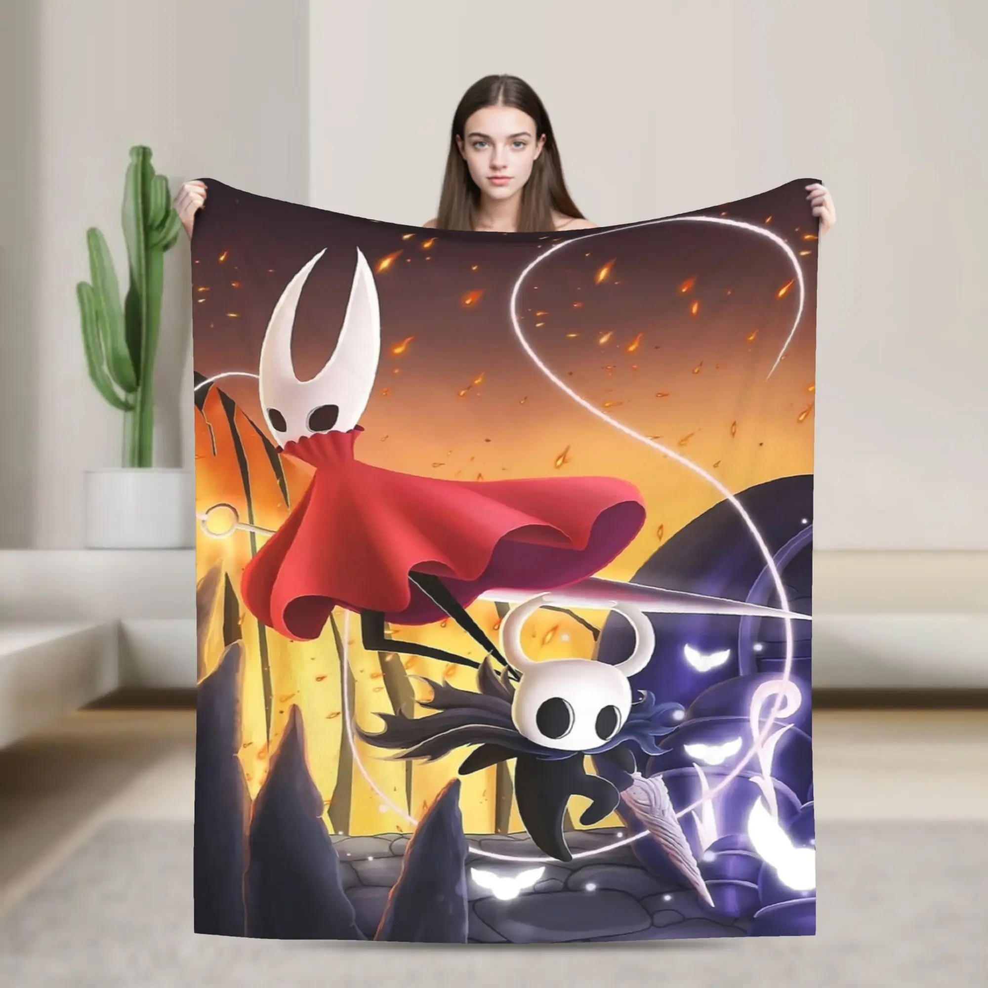 

K-Knights Blankets Flannel Throw Blankets Airplane Travel Personalised Ultra-Soft Warm Bedspreads