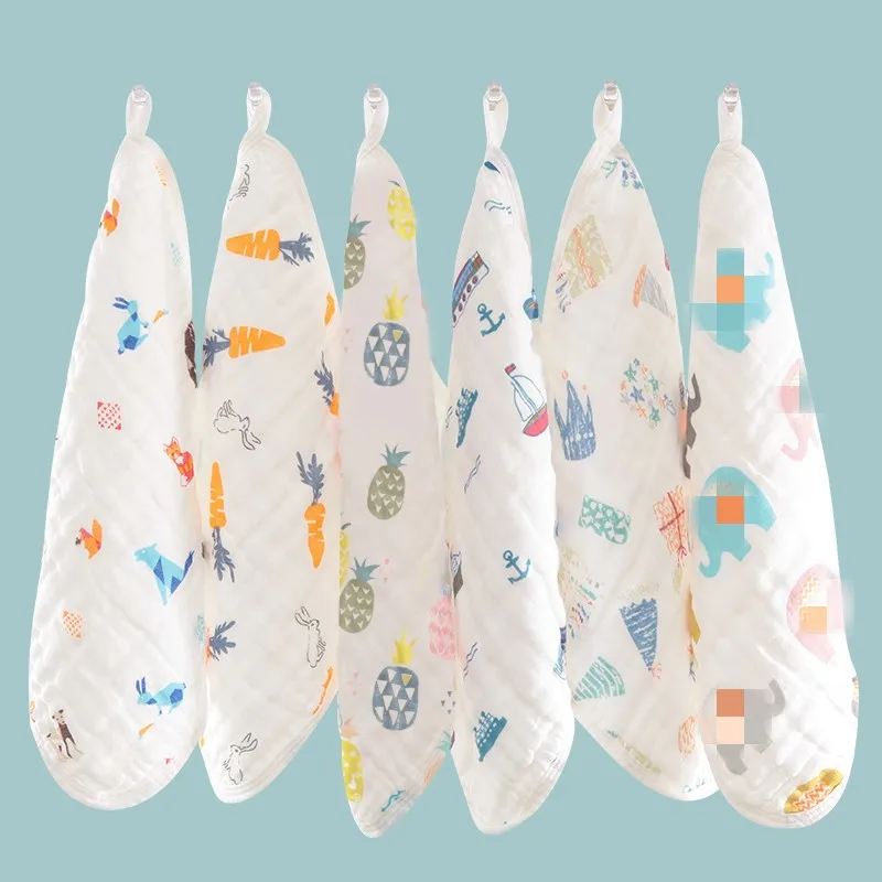 

Baby Gauze Towel 30x30cm Muslin Cotton Soft Baby Towels Baby Face Towel Handkerchief Bathing Face Washcloth Wipe Burp Cloth