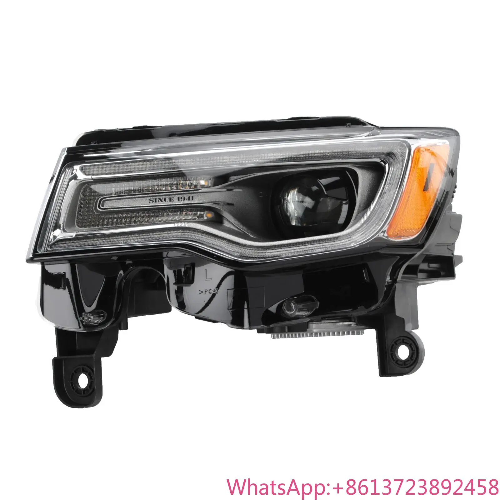 Car Accessories HID Head Light Head Lamp for 2019-2022 Jeep Grand Cherokee Chrome Bezel W/o Auto Leveling Headlight 68426879AD