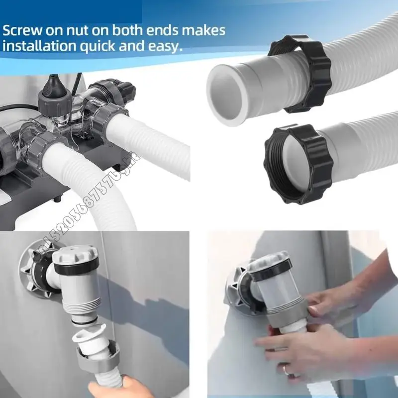 4XFB Pool Hose Adapter for Home and Commercial Use Pool Replacement Hose