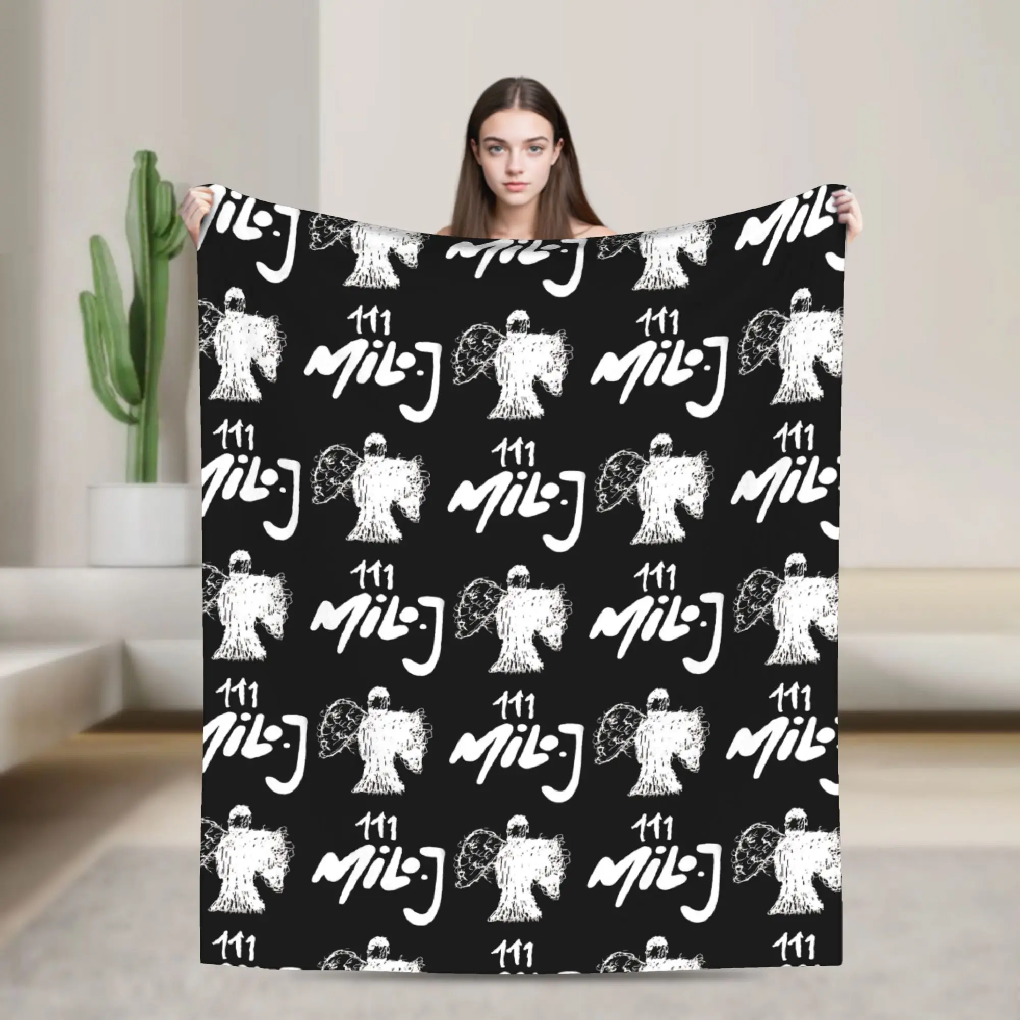 

Argentinian M-Milo j Rapper Blankets Fleece Decoration Multi-function Super Soft Throw Blankets for Bed Outdoor Quilt