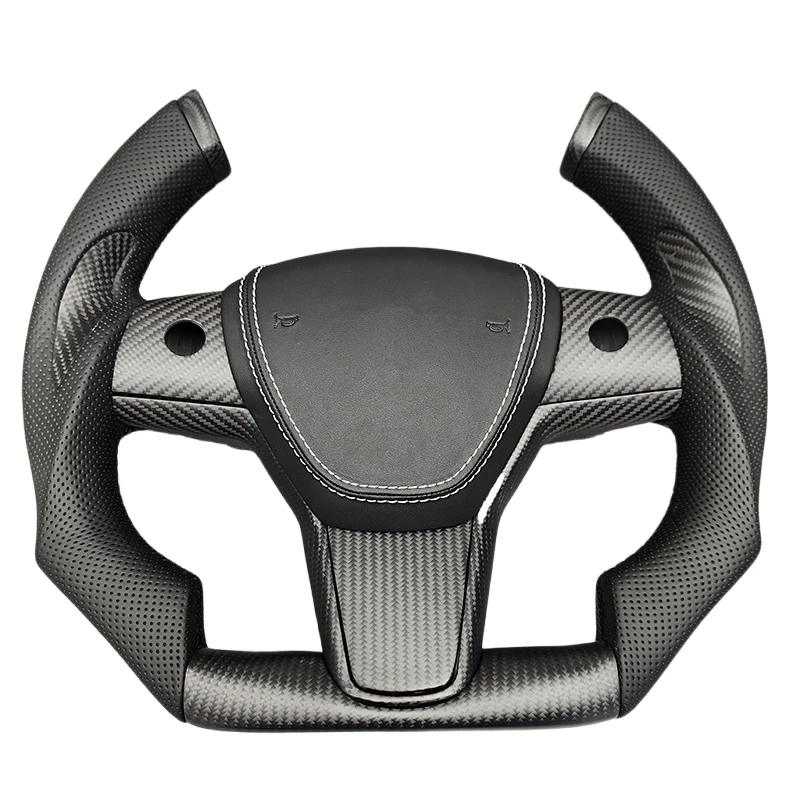 

2025 Tesla Yoke Carbon Fiber Steering Wheel for Tesla Model 3/ Y