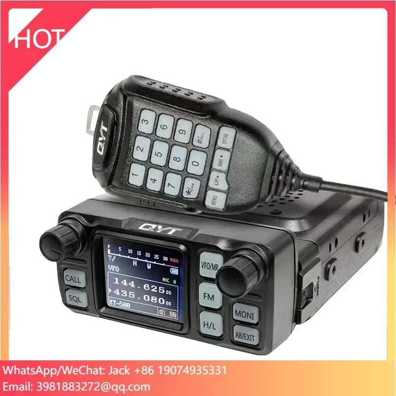

QYT KT-5000 Mobile Car Radio 25W Radios Walkie Talkie Separable Panel VHF UHF Dual Band QYT 2 Way Radio Long Range