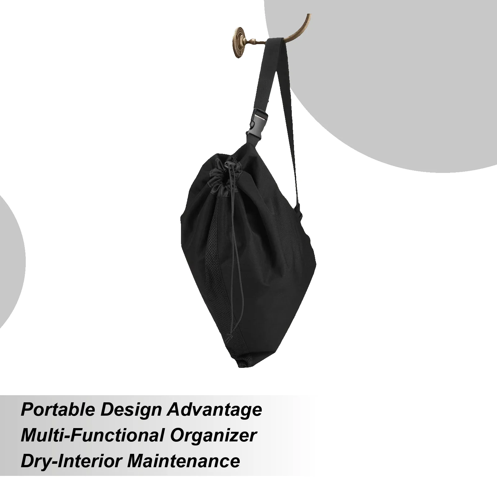 

Hose Bag Heavy Duty Pouch With Drawstring Foldable Large RV Pipe Shoulder Bag For Patio Garden Outdoor Garage Shed Lawn Farm