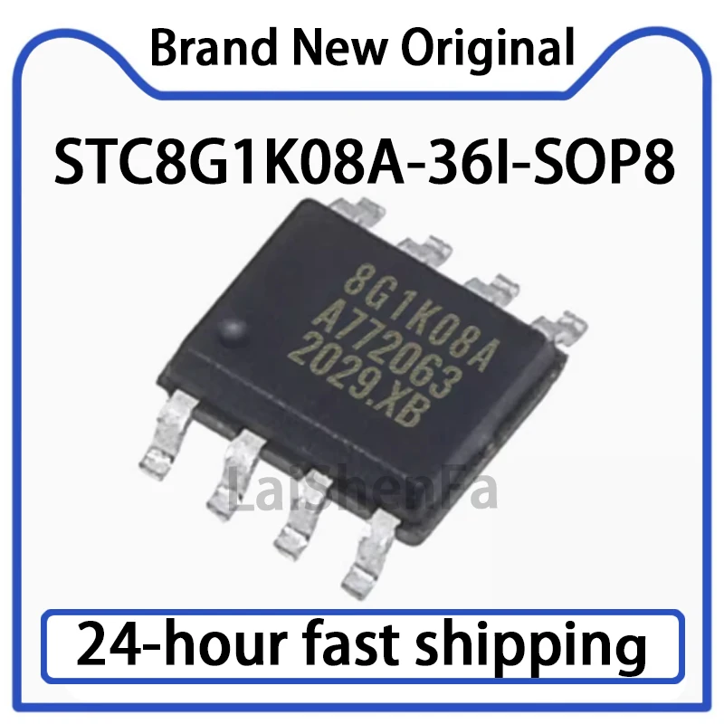 10PCS STC8G1K08A-36I-SOP8 Enhanced 1T 8051 Microcontroller MCU Original Stock