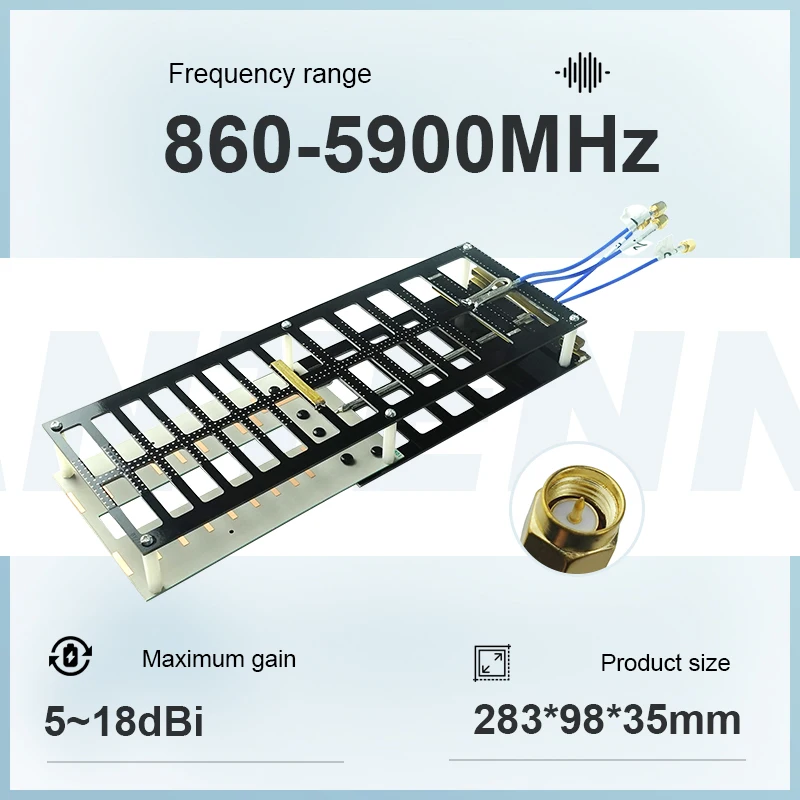 PCB Antenna Multiband Four Bands 900MHz/1.5G/2.4G/5.8G RF Drone Directional Antenna