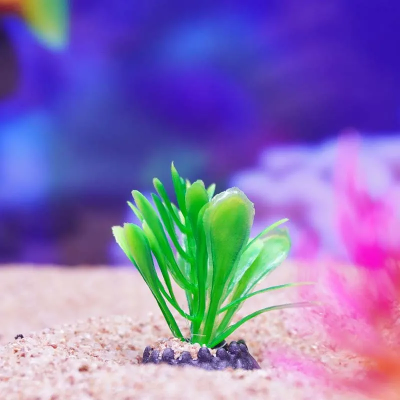 10PCS Simulation Wasser Gras Künstliche Aquarium Algen Dekor Pflanzen DIY Ornament Aquarium Landschaft Zubehör