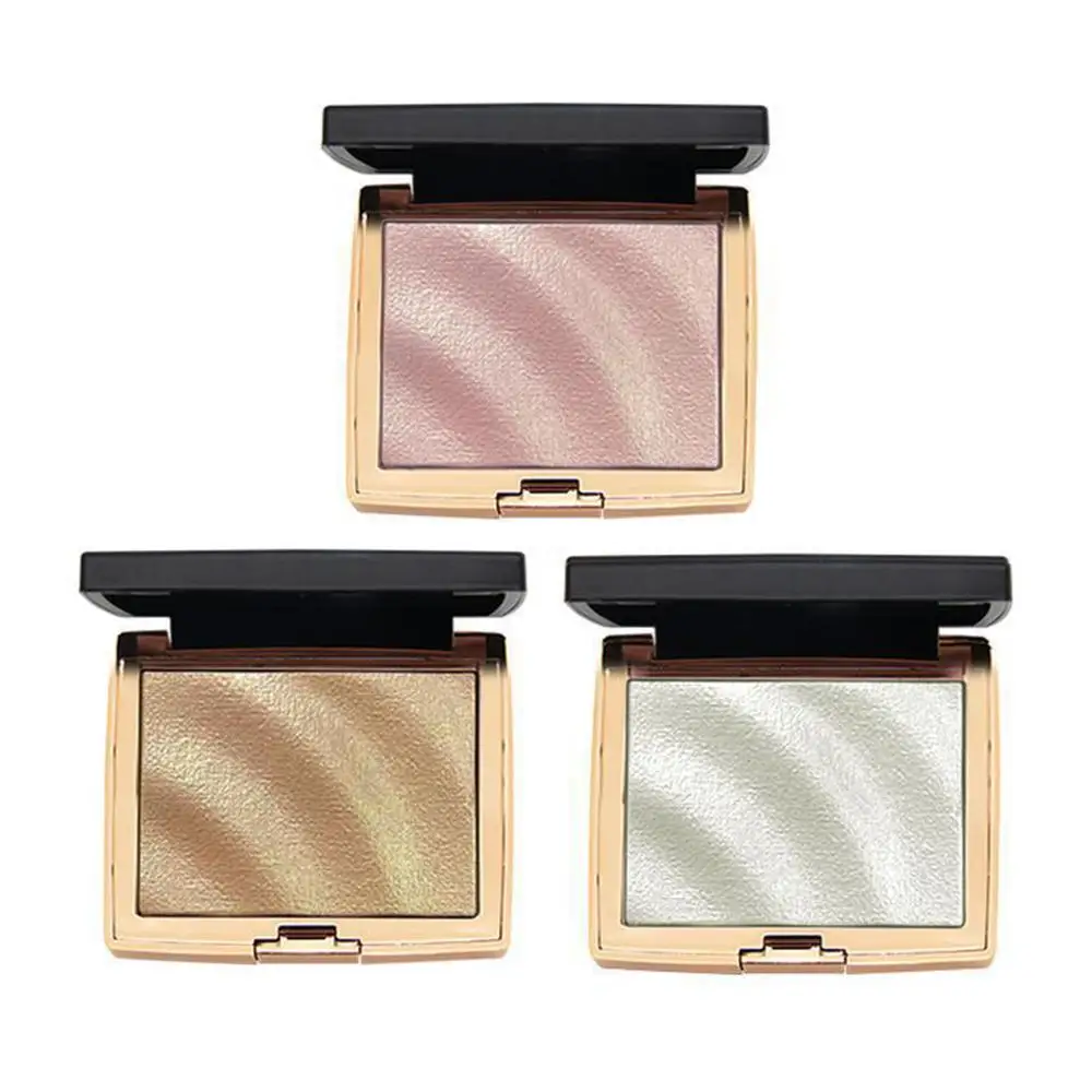 Evidenziatore contorno viso 3 colori Trucco Perlescente Schiarente Bronzer Glow Corpo Contorno viso Shimmer Illuminatore Cosmetico