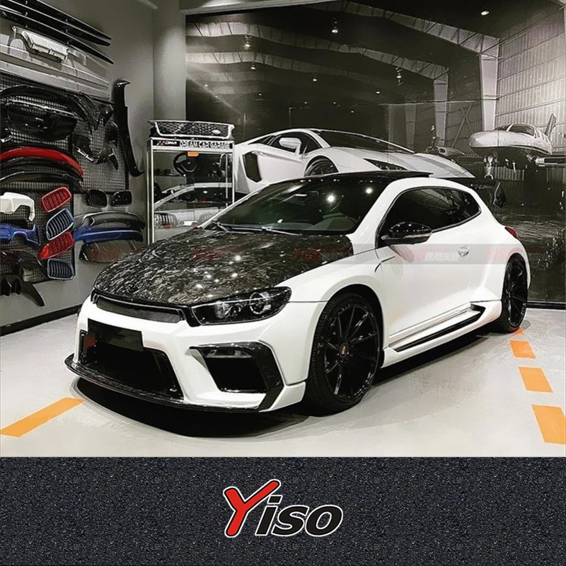 Suitable for Scirocco Modified encirclement Carbon fiber Aspec Engine Cover Scirocco Aerodynamic kit hood