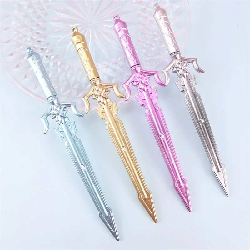 12Pcs Wholesale Emperor Sword Creative Neutral Pen, Retro Weapon Cute Stationery Student Sword Pen