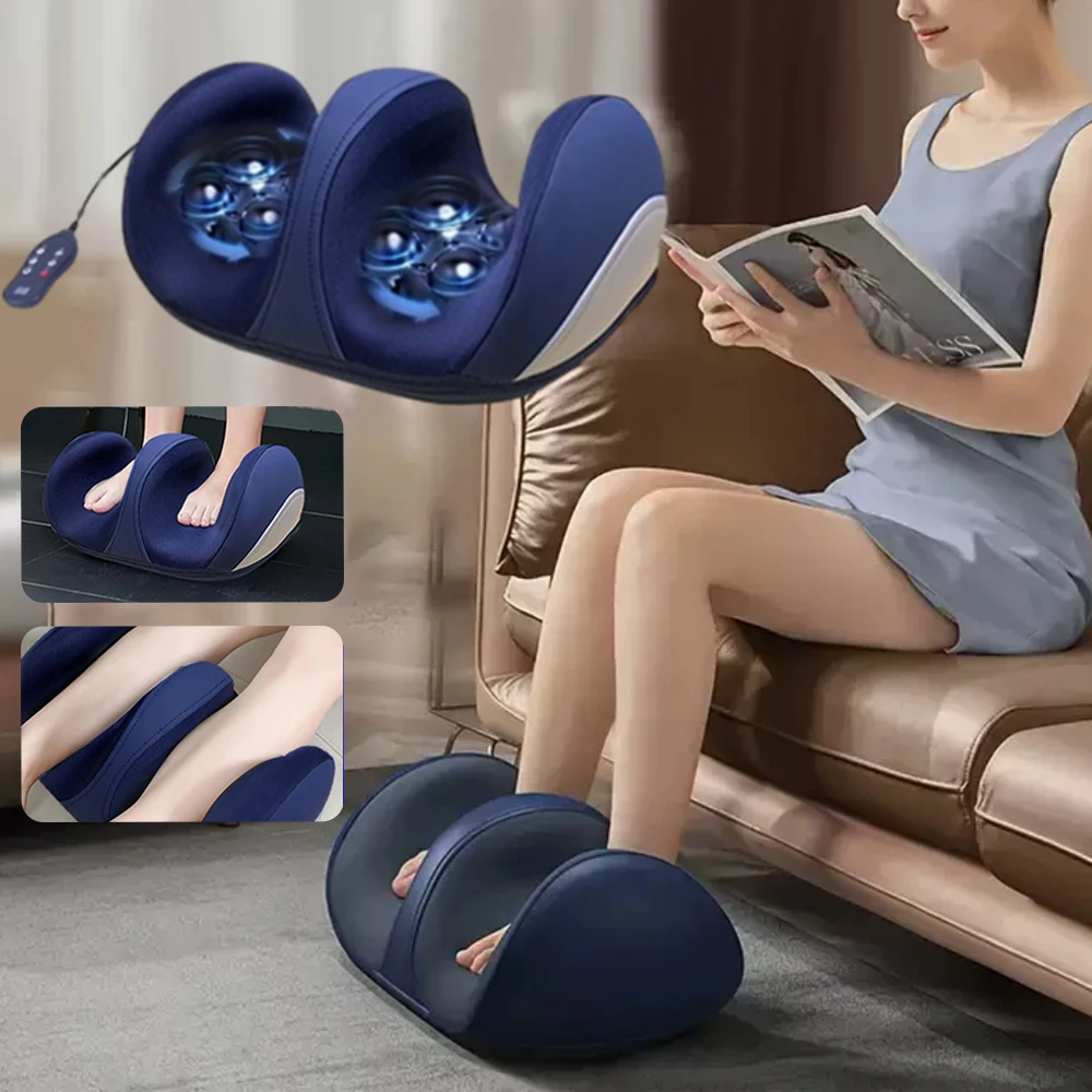 

Large Size Electric Foot Calf Massager Shiatsu Kneading Heated Roller Relax Calf Muscle Blood Circulation Care Foot Machine Tool