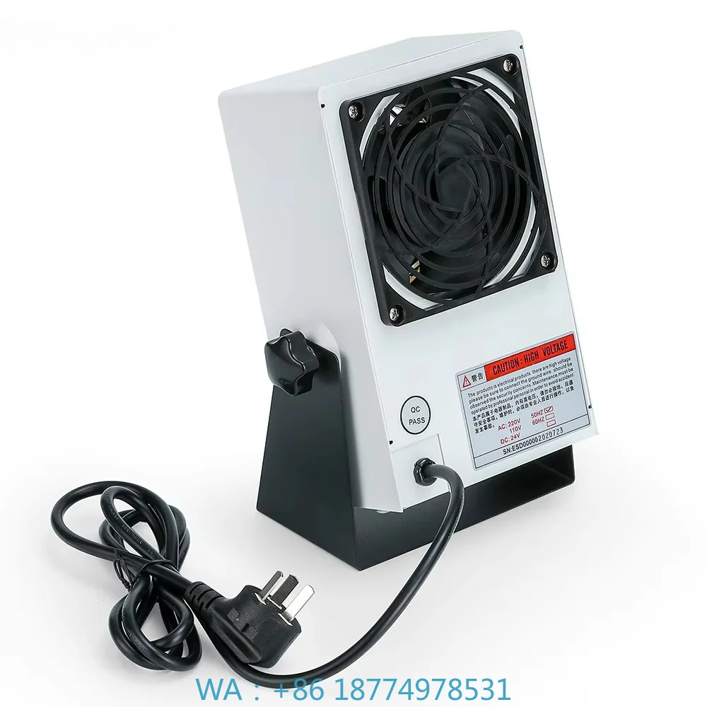 

Mini Desktop Hot Air Ionizing Air Blower, Industrial ESD Anti-Static Static Eliminator Ionizer Fan for ElectronicWorkbenchStatic