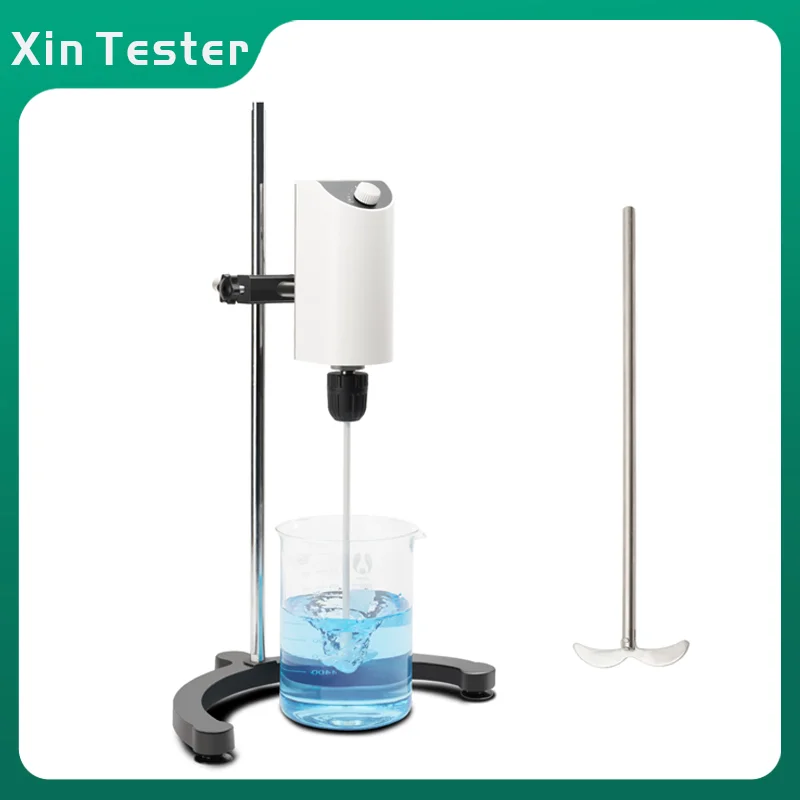 

Xin Tester 10L Mini Overhead Mixer Laboratory 100-2500rpm Electric Vortex Blender Shaker Mixer 100-240V