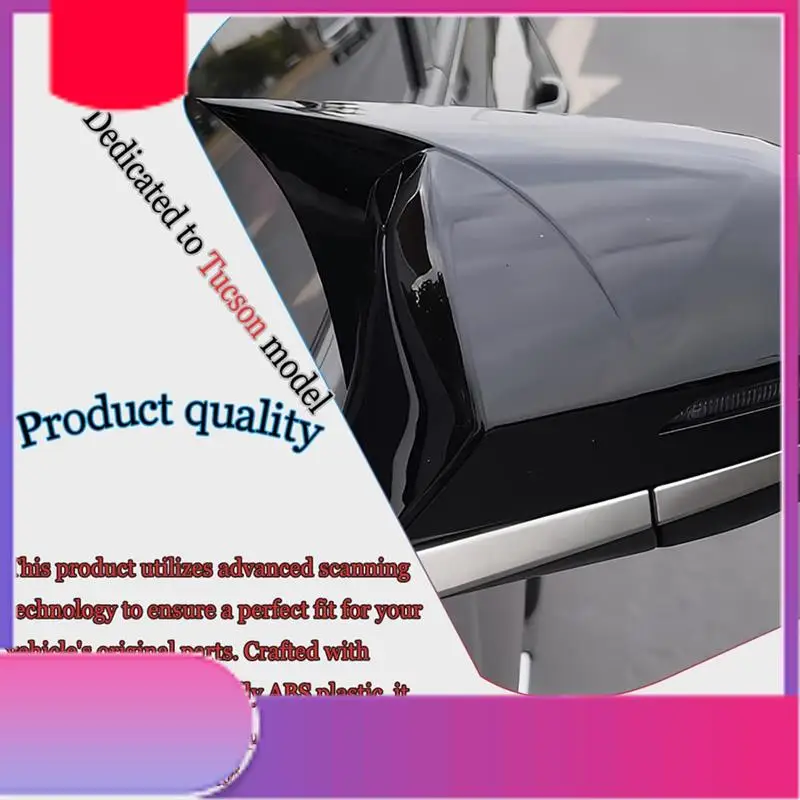 

For Hyundai Tucson NX4 2021 2022 2023 Rearview Mirror Cover Protective Side Mirror Cap Trim Car Accessories-Y79A