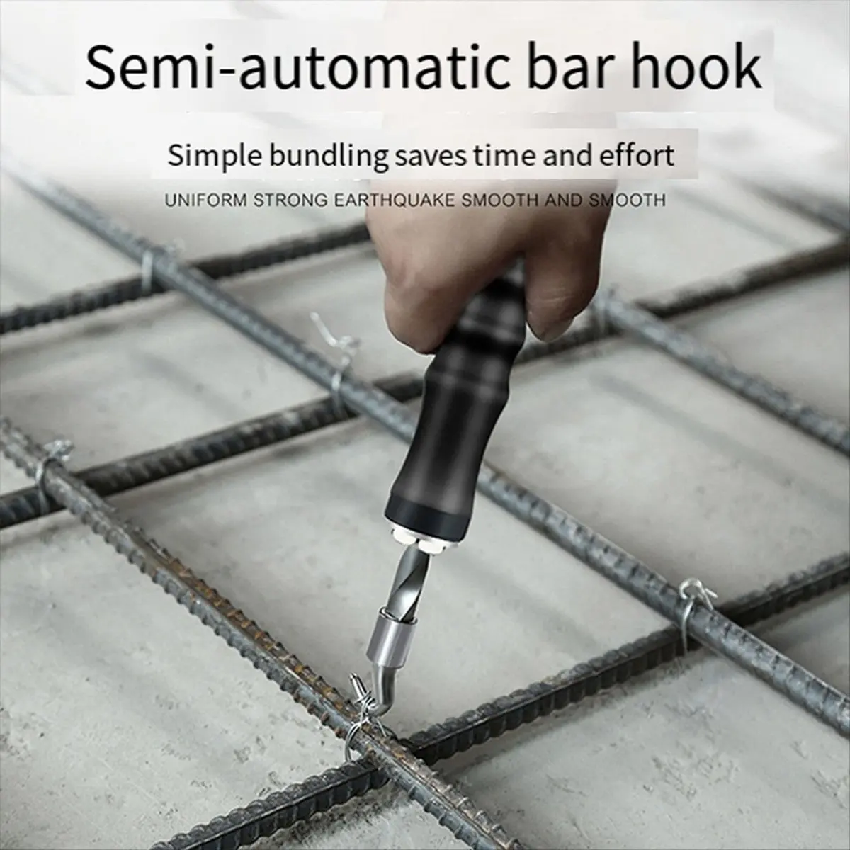 LUCK Semi-Automatic Tying Machine Wire Knoting Pliers Straight Pull Bar Binding Hook Construction Site Winding Tool B