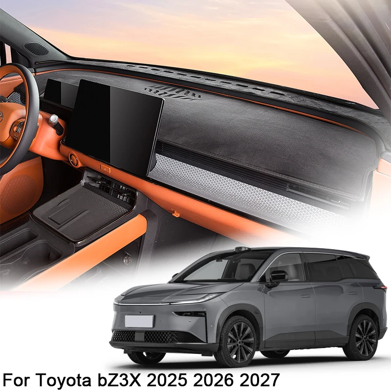 

For Toyota bZ3X 2025 2026 2027 Car Dashboard Protective Mat Shade Cushion Pad Rose Carpet Mat Cover Automobiles Accessories