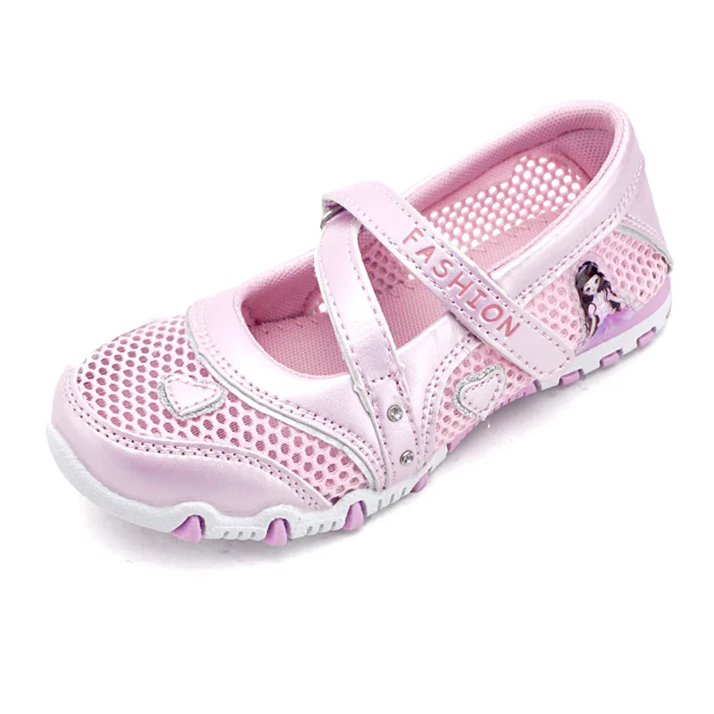 Hot Sale Summer High Quality Non-slip Children Shoes Girls Fashion Sandals Cartoon Princess Sandals Kids Flat