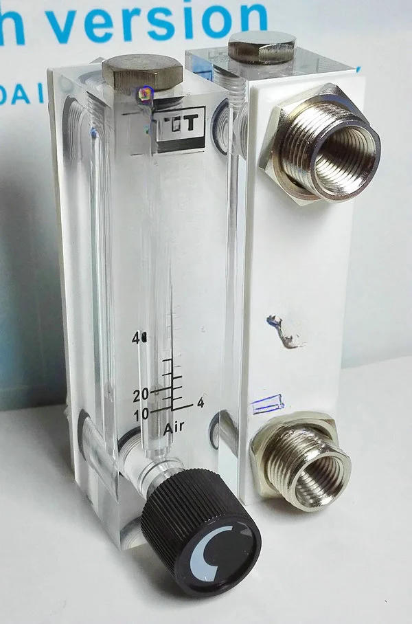 LZT-6T adjustable panel type gas flowmeter 4-40LPM 10-80SCFH flowmeter air