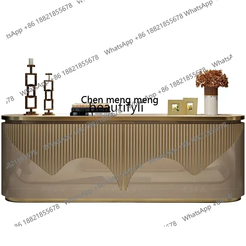 

X C Light luxury TV cabinet Post-modern paint baking process American living room Hong Kong floor cabinet