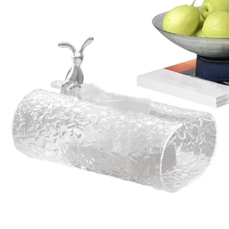 

Multifunctional Water Wave Pattern Tissue Box Napkin Holder Table Organizer Bathroom Organizer Tissue Box Cover