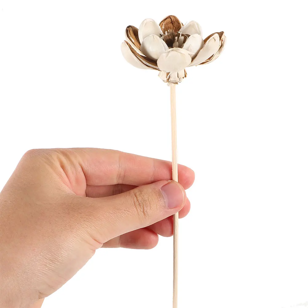 

6 Pcs Rattan Reed Diffuser Sticks Cherry Blossoms Flowers Vase Arrangement Accessories Home Fragrance Simulated Flower Wooden