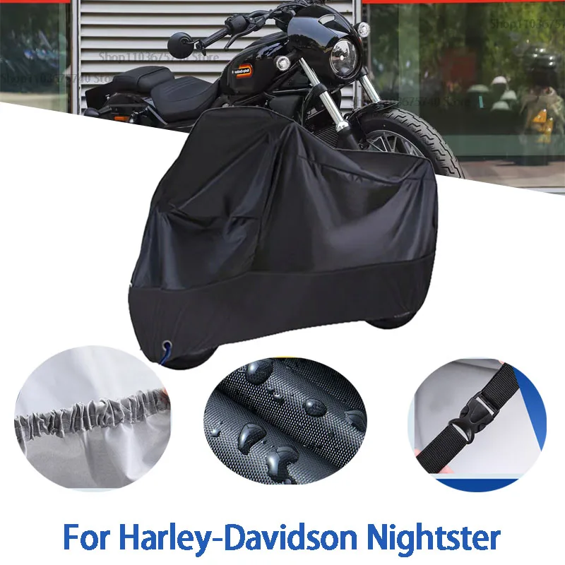 

Motorcycle Full Covers For Harley-Davidson Nightster Car Outdoors Sun Protection Dust No Ear Thickened Oxford Clothcover