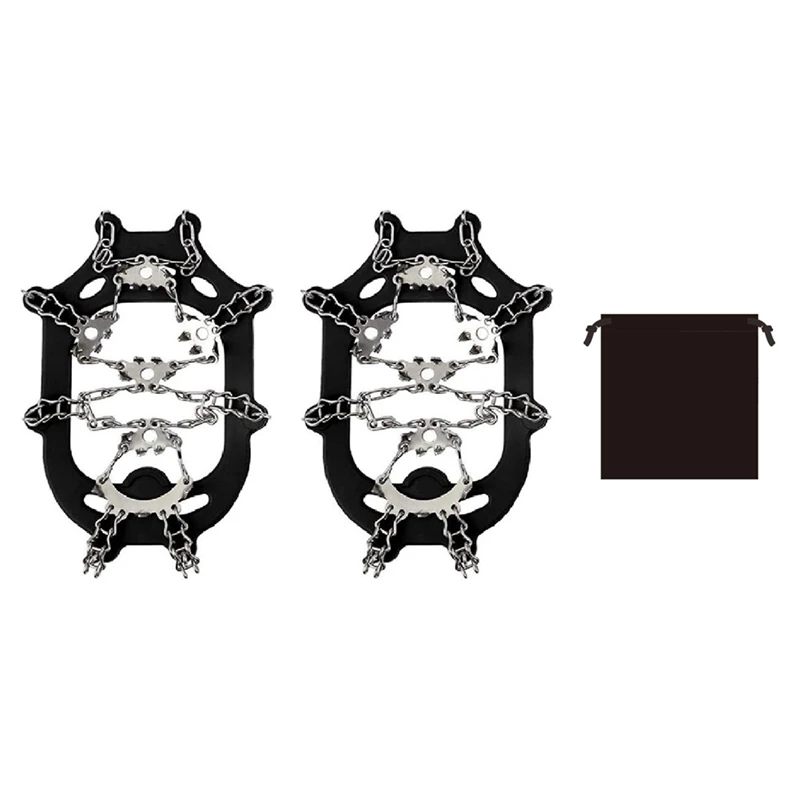 

A83I-28-Tooth 201 Stainless Steel Outdoor Ice And Snow Anti-Skid Claws Welded Anti-Skid Shoe Covers With Ice Grippers