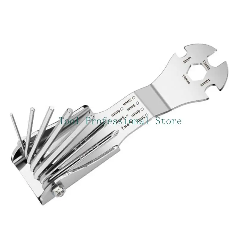 57QF Screwdriver Set Easy to Carry in Toolbox Backpack or Pocket Suitable for Travel and Emergency Repairs Long Lastingly
