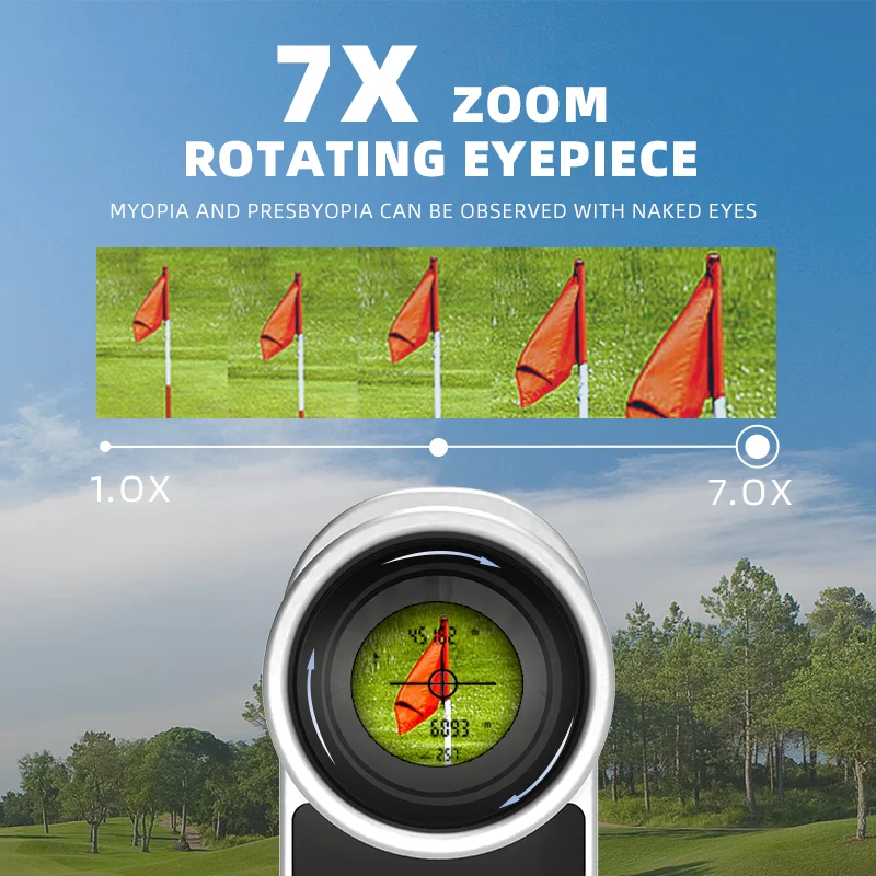 High Accuracy  Golf & Hunting Laser Range Finder Handheld Slingshot Telesope Golf Laser Finder