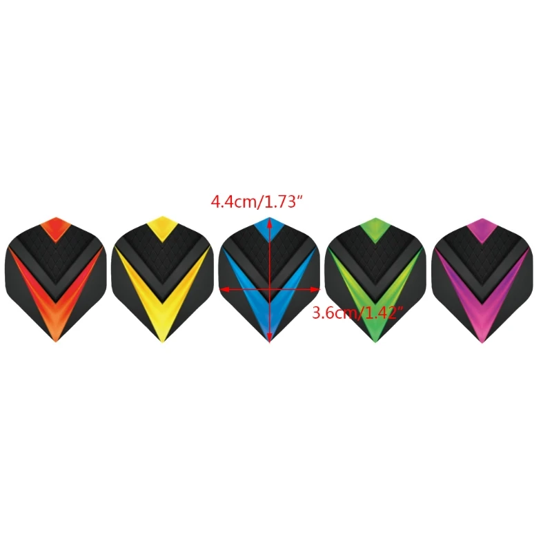 30 Teile/satz Standard Dart Flights Professionelle Darts Zubehör Kit PET Flight Langlebige Feder Ersatz Schwanz Flügel