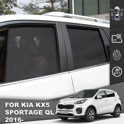 For Kia Sportage QL 2016-2021 Magnetic Car Sunshade Visor Front Windshield Frame Curtain Rear Side Baby Window Sun Shade Shield