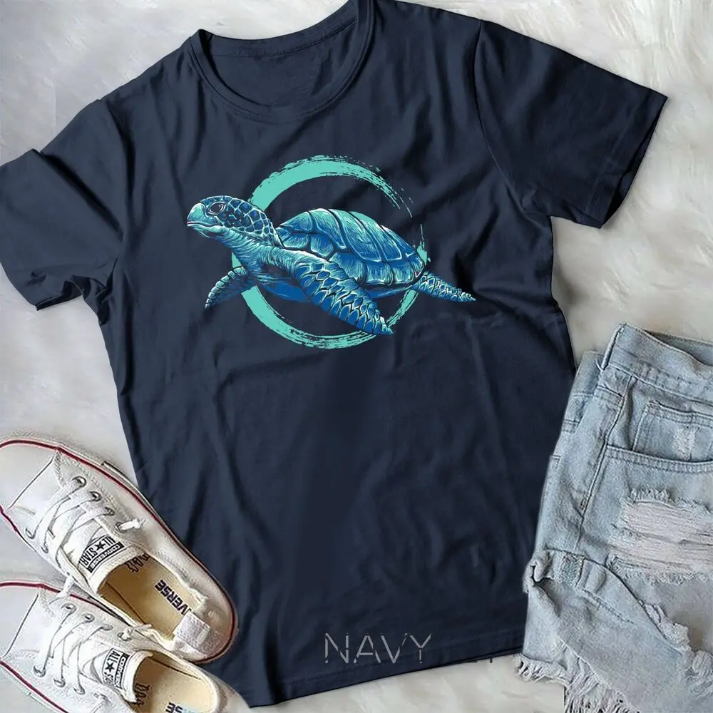 Cute Sea Animal Lover Ocean Pet Owner Gift Aquarium Turtle Unisex T-shirt